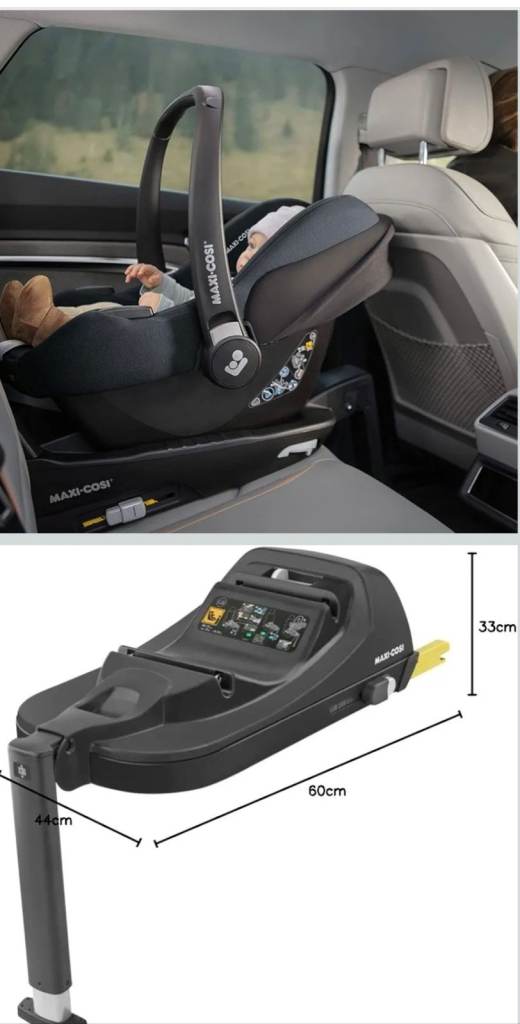 Maxi Cosi CabrioFix i-Size R129, Baby Car Seat, 0–12 Months, Max. 12kg, Car Seat + ISOFix Base USED