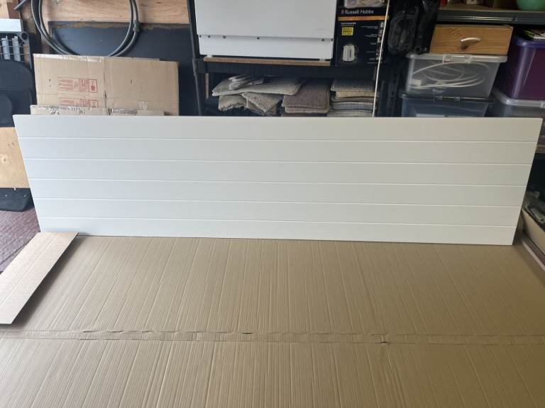 2 x Wren cream Decorative end panel 2300 x 600 x 18mm