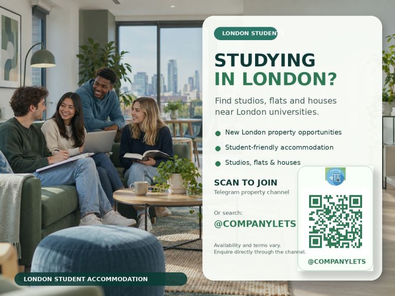Student Flats & Studios Near UCL – WC1E 6BT