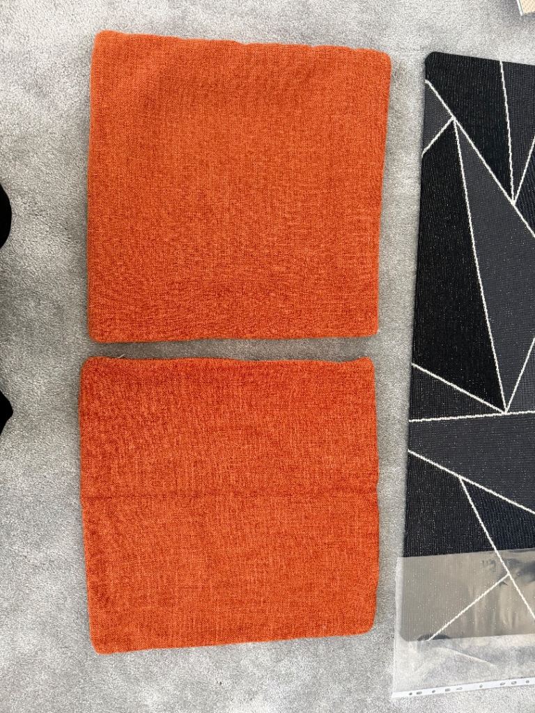 image for Orange Camerich Cushion Case x2