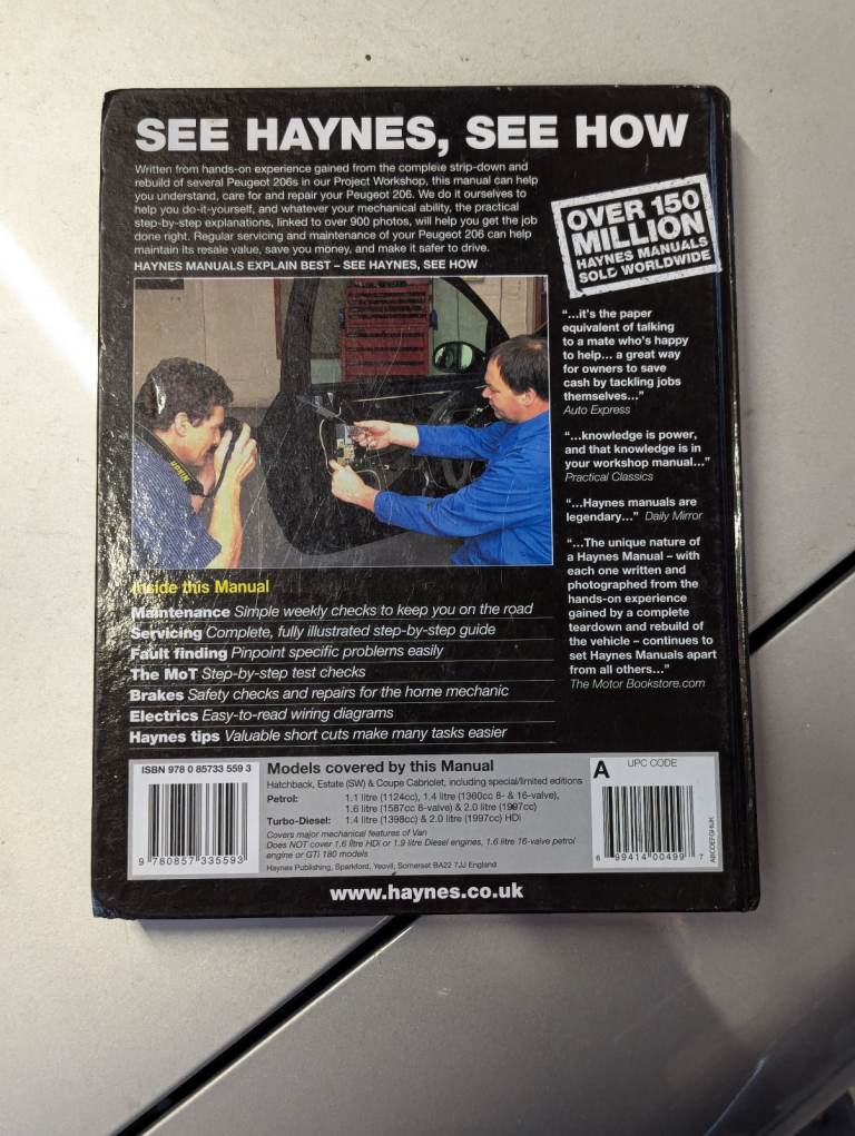 Peugeot 206 Haynes Manual 