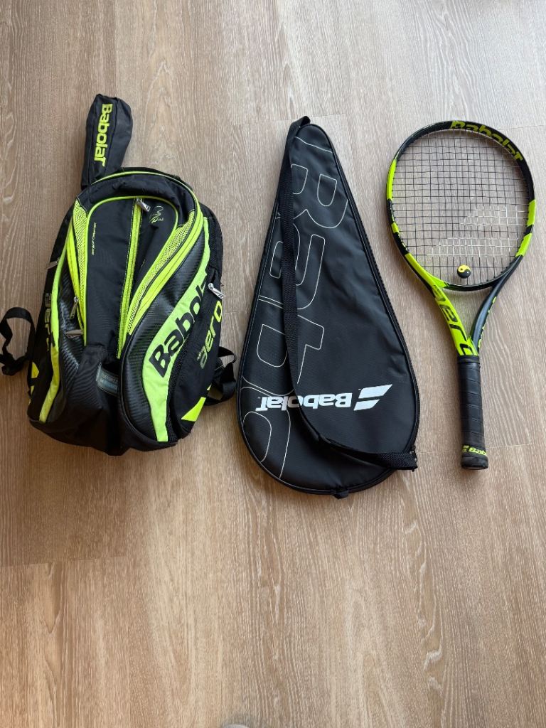 Babolat Pure Aero Tennis Racket and Backpack – Good Condition