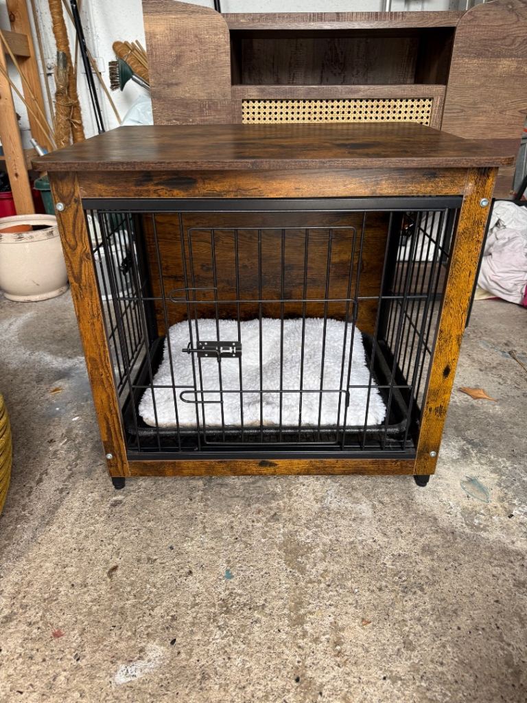 Walnut Dog Crate Small 