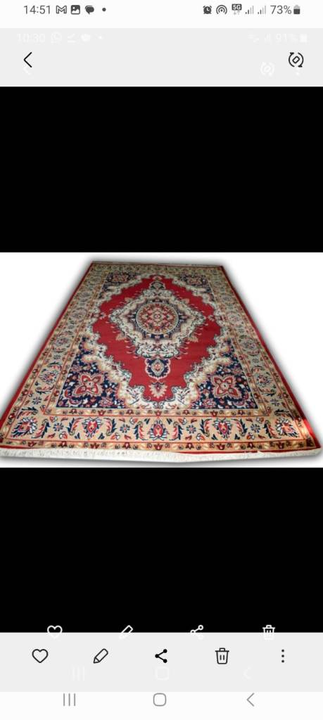 Persian style rugs, unused surplus to requirement