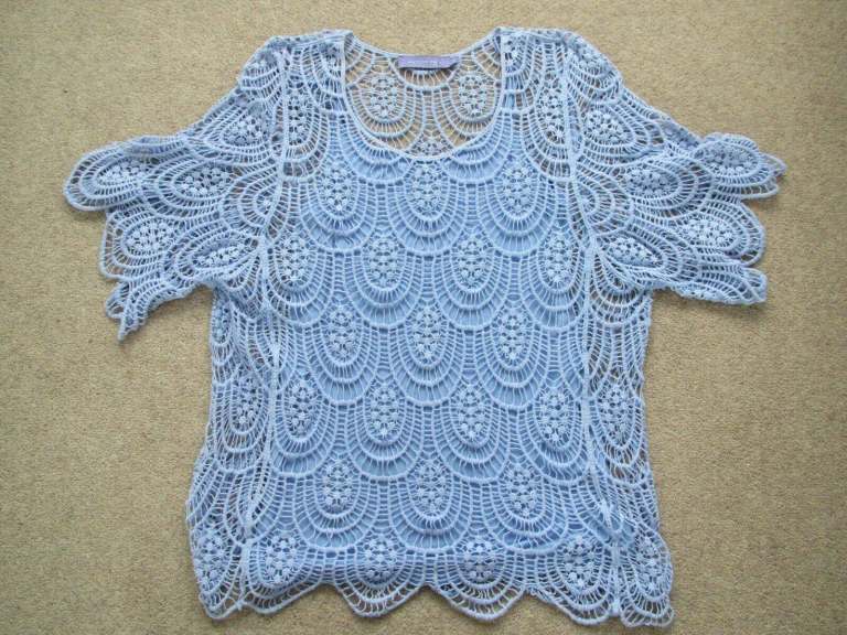 Ladies cotton lacy top crochet  design by Autonomy 