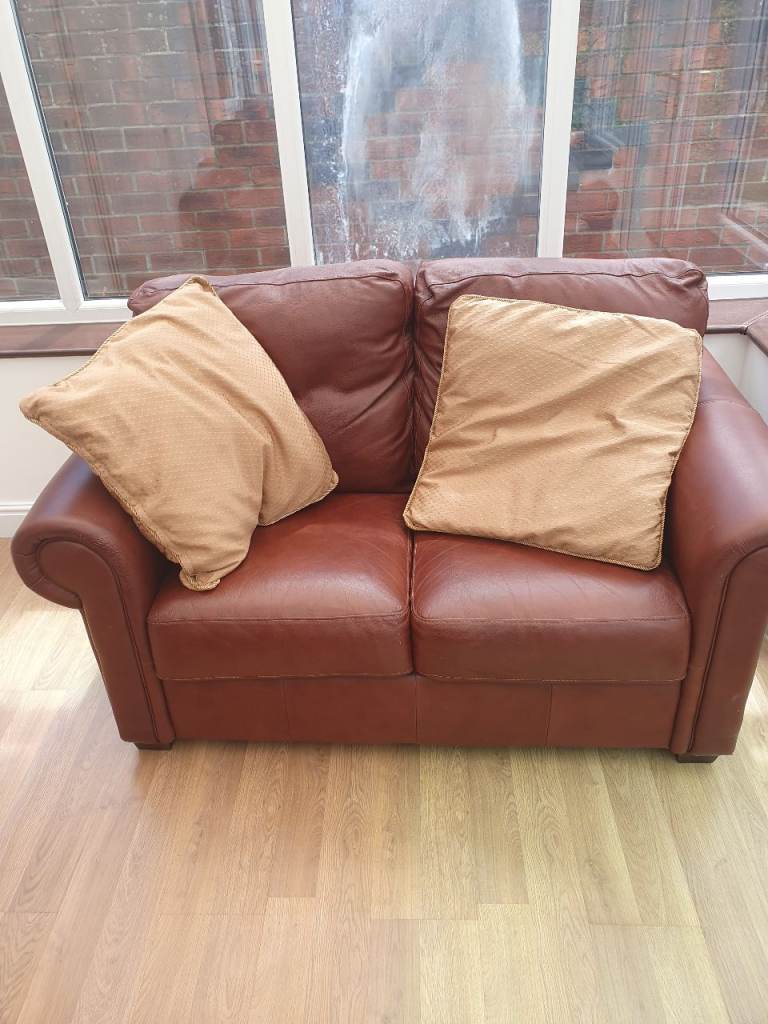 Two seater sofa and chair