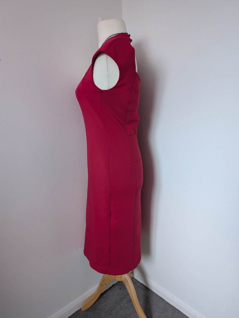 Laura Ashley size 12 red dress 
