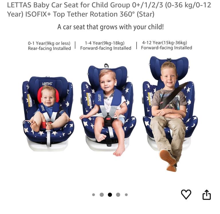 Car seat birth to 12 year old 