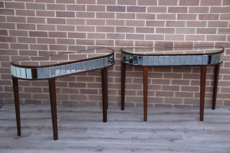 Pair of Laura Ashley Mirrored Consoles (UK Delivery)