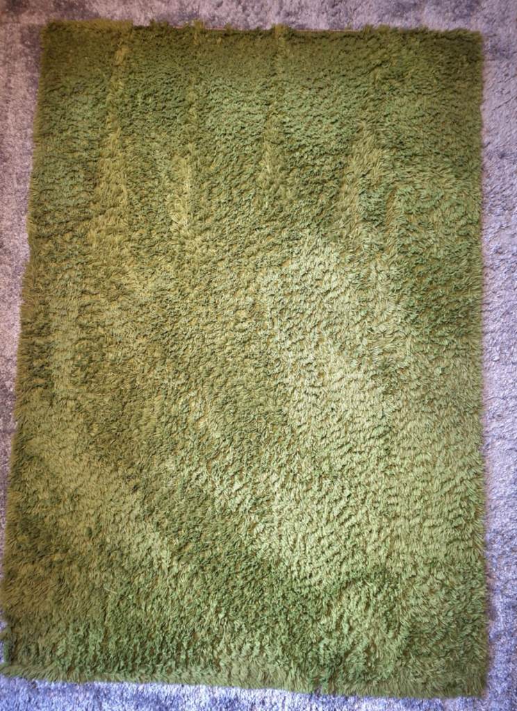 IKEA green carpet/rug in very good condition, no tears or stains, about 2 years old