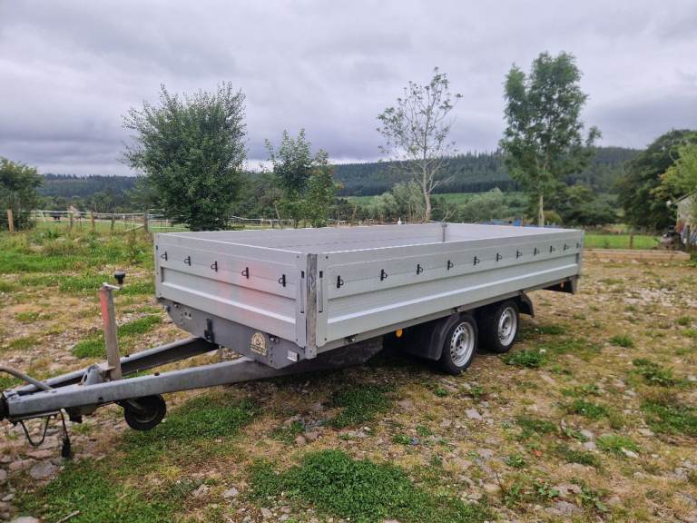 Twin axle flat bed trailer 14ft x 6ft 