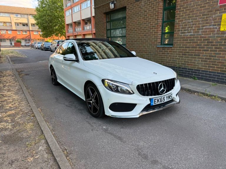 White Mercedes C200 AMG – Great Condition, Drives Superb