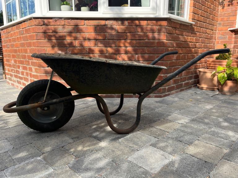 Metal wheelbarrow 