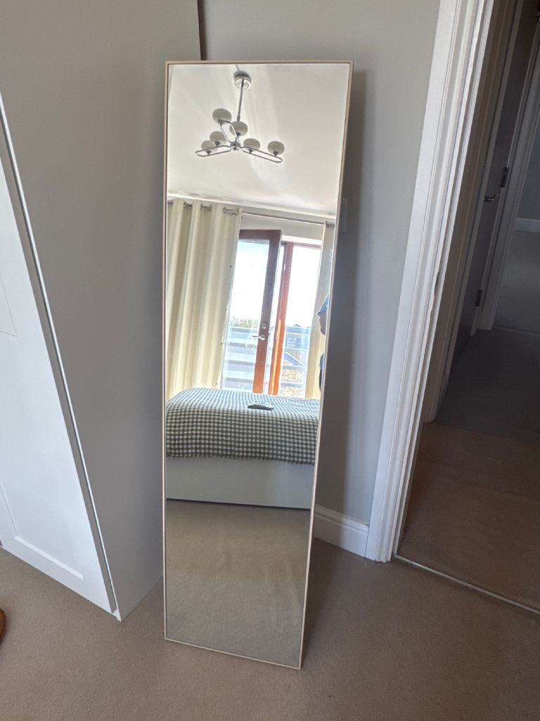 Full-Length Standing Mirror Wooden