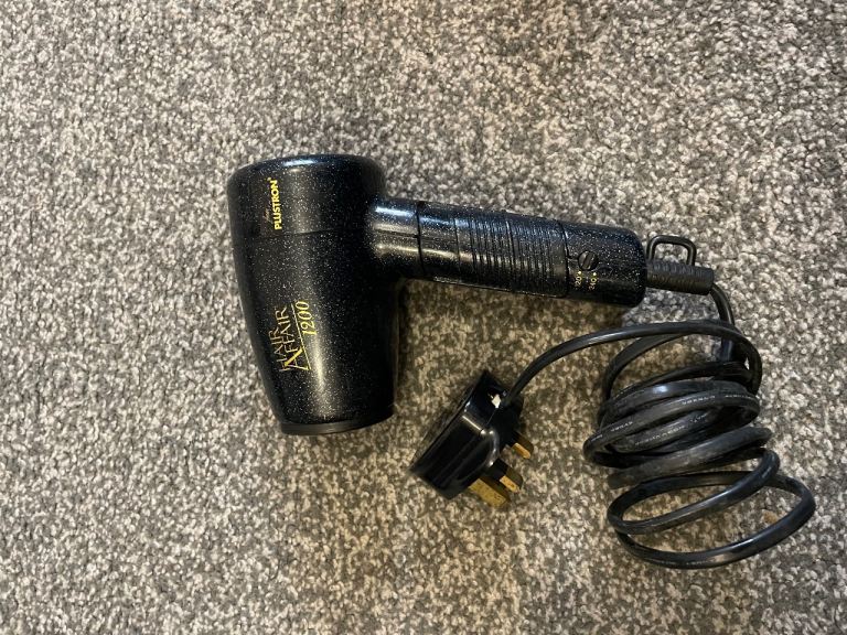 Hair Affair 1200 Hair Dryer (Compact/Travel) – 2 Heat Settings – Fully Working