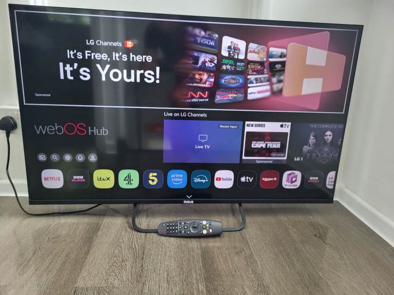 2025 - 43 Inch QLED UHD Smart TV 4K HDR10 - Delivery Available 