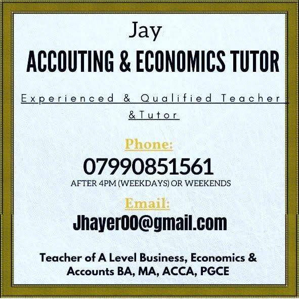 image for Accounting Economics Tutor