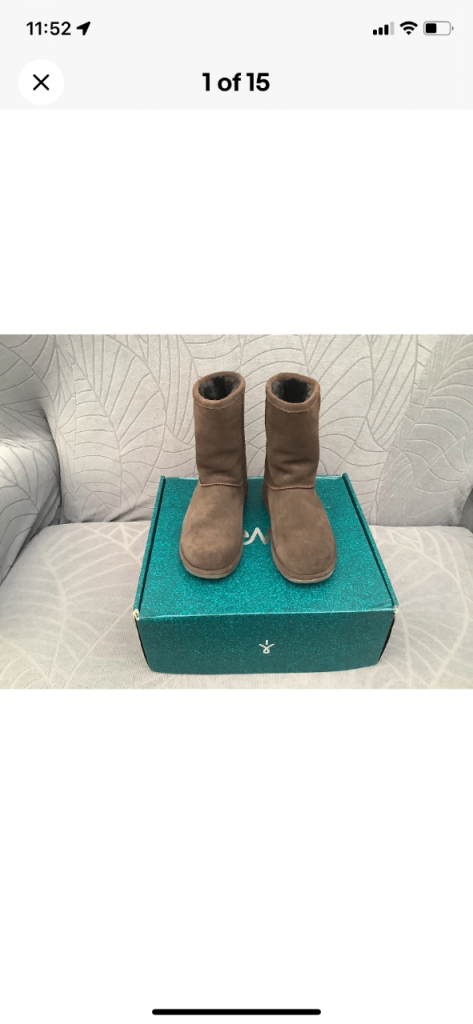 emu boots size 5 waterproof Brown Ladies Sheepskin Suede winter  insulated