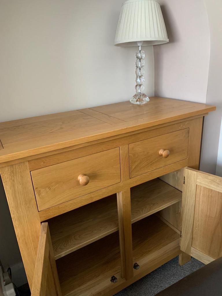 Solid oak sideboard 