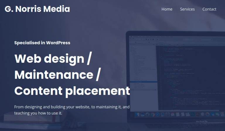 Wordpress web design, customization & maintenance