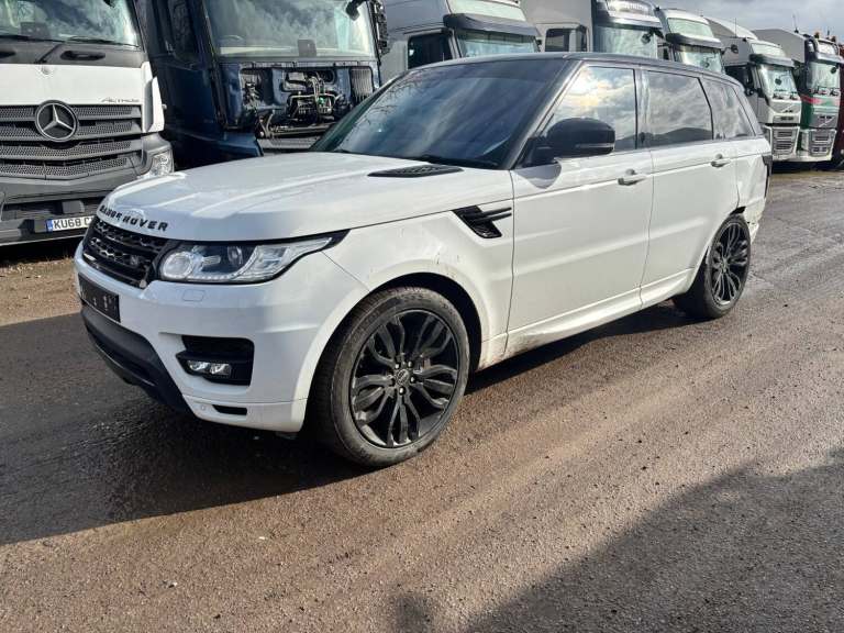 2016 LAND ROVER RANGE ROVER SPORT HSE DYNAMIC 3.0 SDV6 WHITE DAMAGED SALVAGE