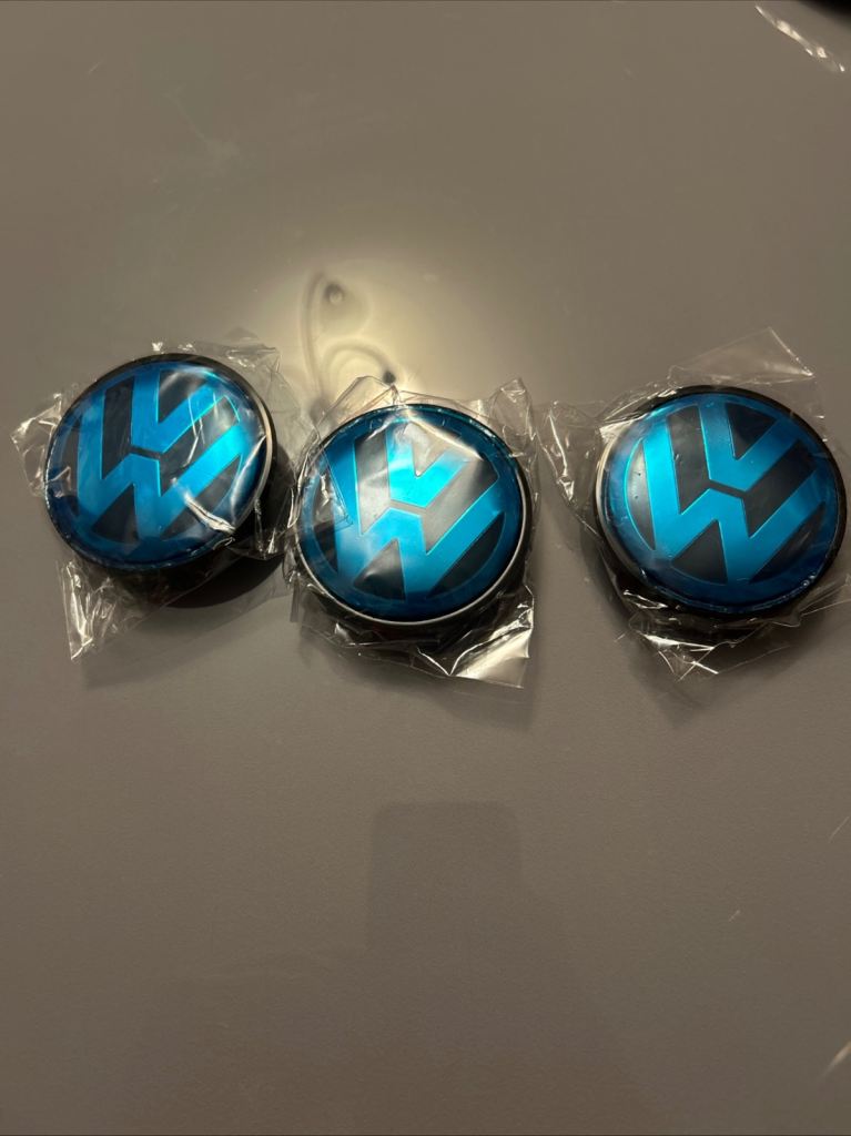 Volkswagen Wheel Center Caps 3x 5pl 65mm