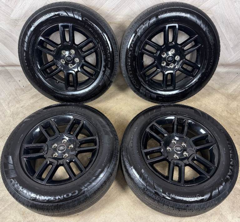 19'' GENUINE LAND ROVER DEFENDER BLACK 6010 ALLOY WHEELS TYRES ALLOYS