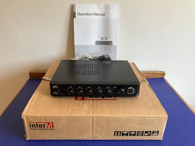 Inter-M MA106 60W Public Address Mixing Amplifier. brand-new