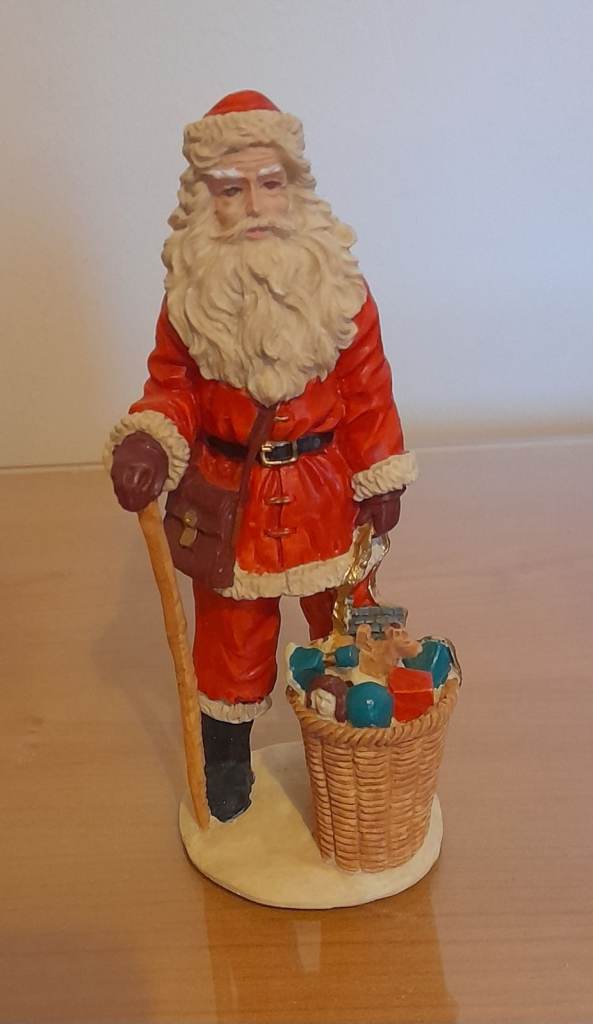 St. Nicholas with his walking stick.