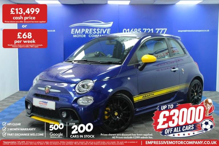 2021 21 ABARTH 595 1.4 T-JET PISTA 70TH HATCHBACK 3DR PETROL MANUAL EURO 6 (165 