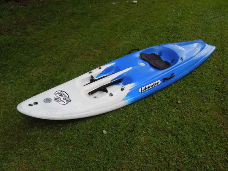 Islander Sit-On-Top Kayak - Blue/White, Fair Condition