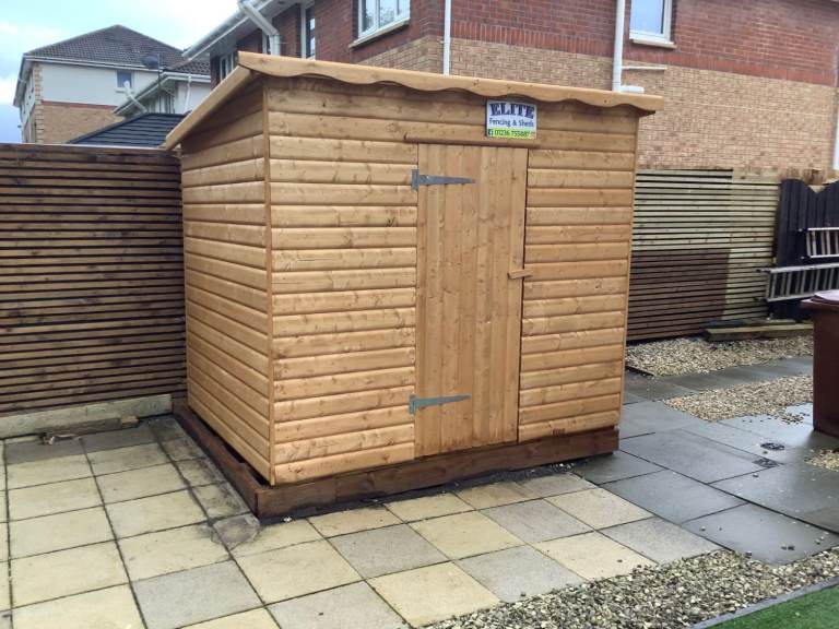8X6 PENT 20MM Log SUPPLIED & FITTED 