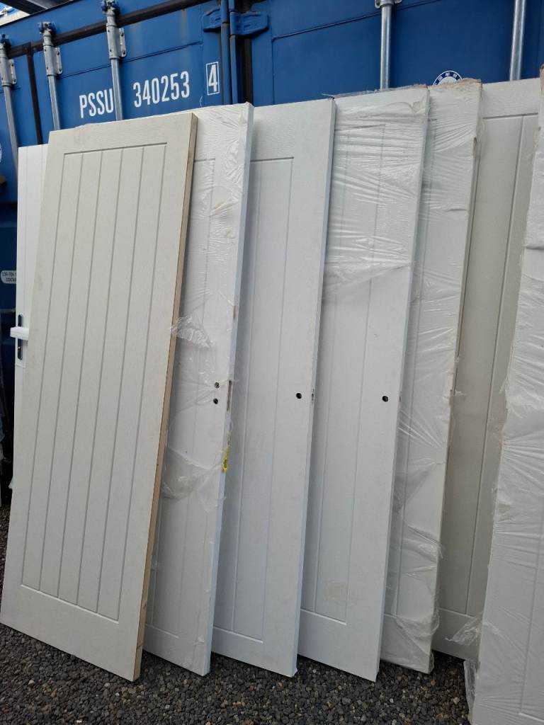 New 8 white internal doors 