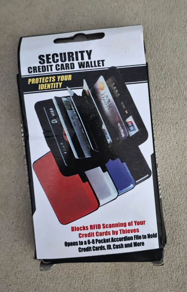 Brand new security Credit card holder