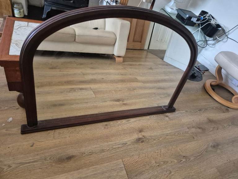 Large morris over mantle mirror