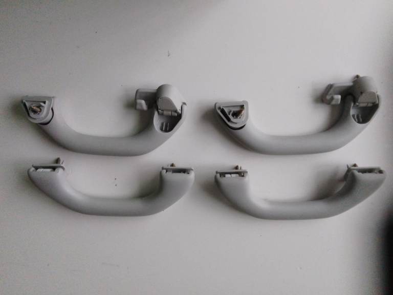 Volkswagen Polo Set Of 4 Grey Upper Roof Grab Handles Excellent Condition
