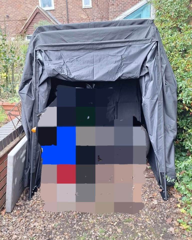 Motorbike cover garage storage 