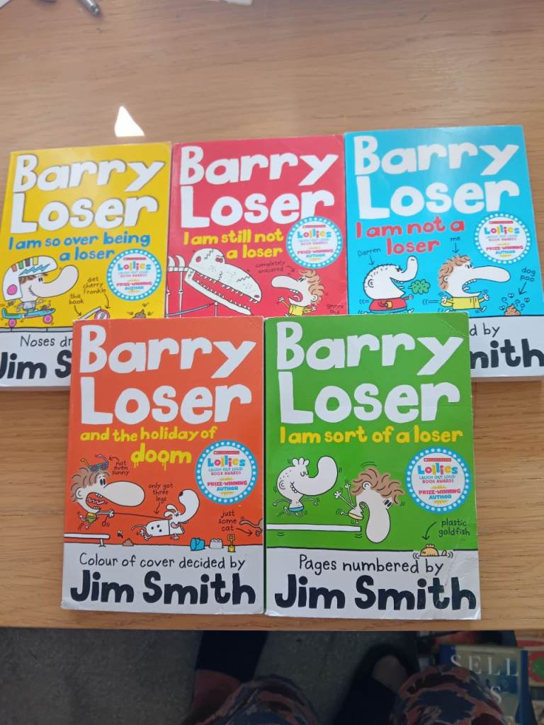 Jim Smith Barry Loser Book Set - 5 Books, Good Condition