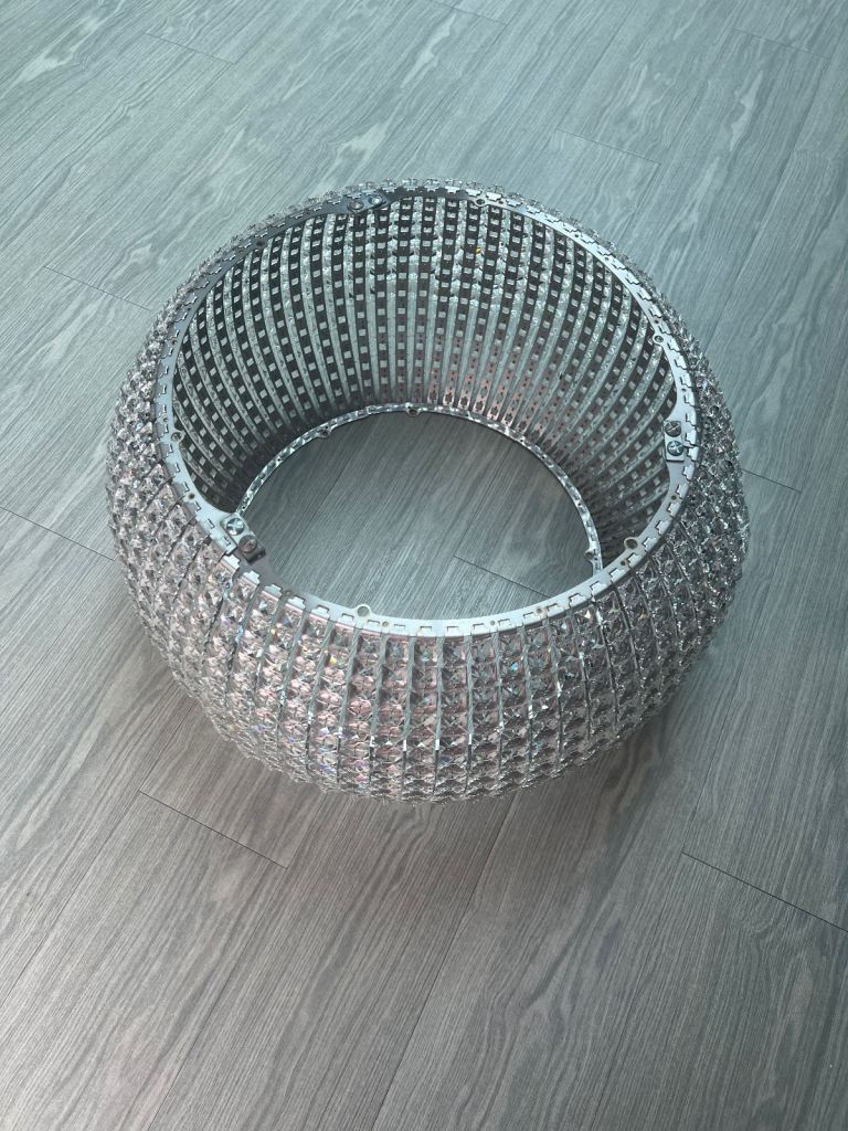 Stainless Steel Frame made up of Beautiful Glass Crystals  