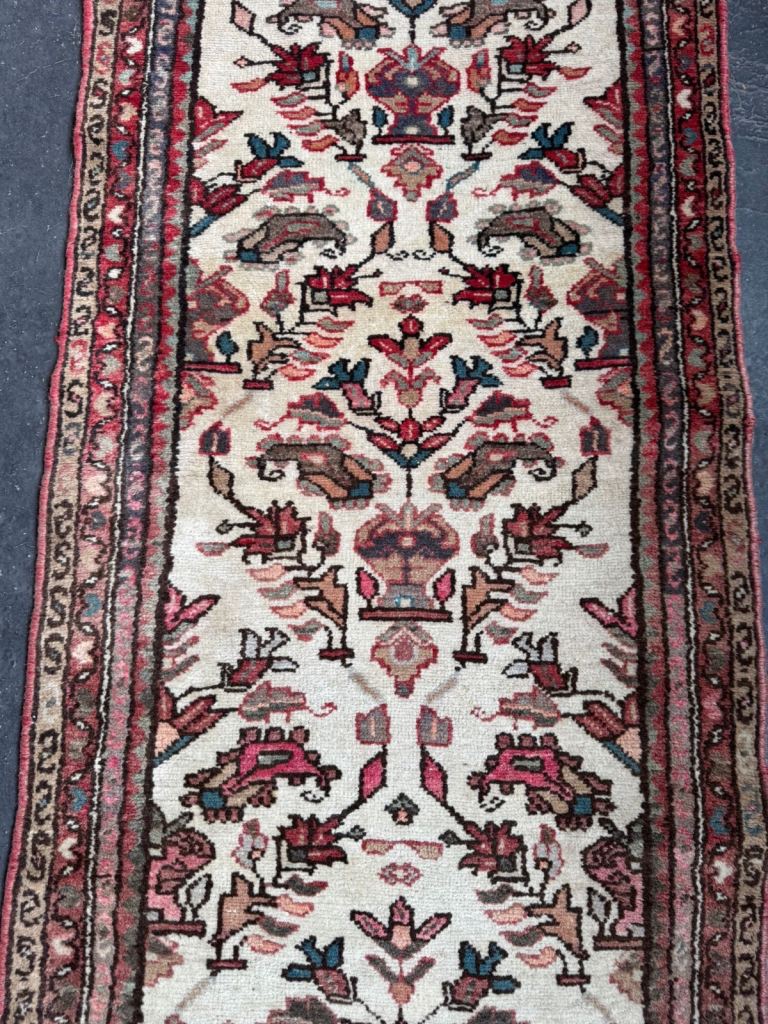 Vintage handmade wool runner. 