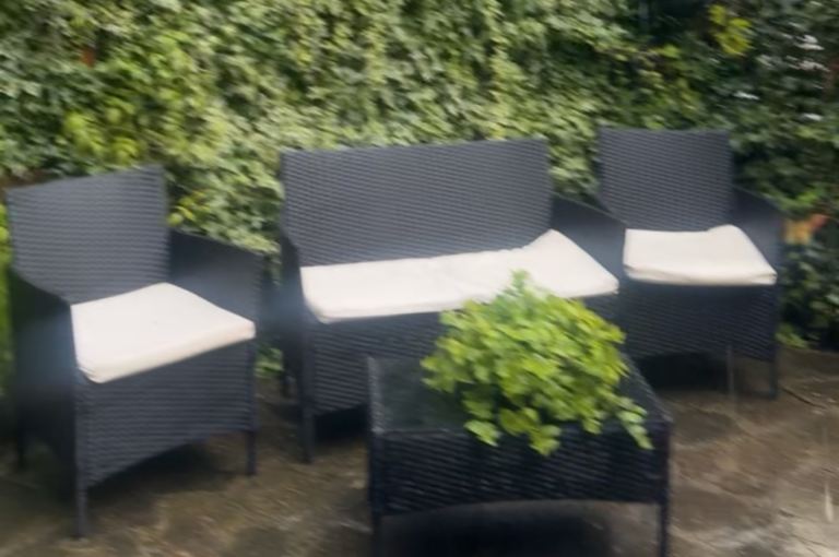 Outdoor Black Rattan Garden Furniture Set