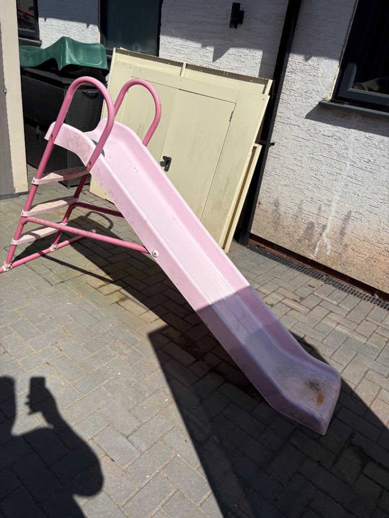 Kids Garden Slide – Pink, Used Condition