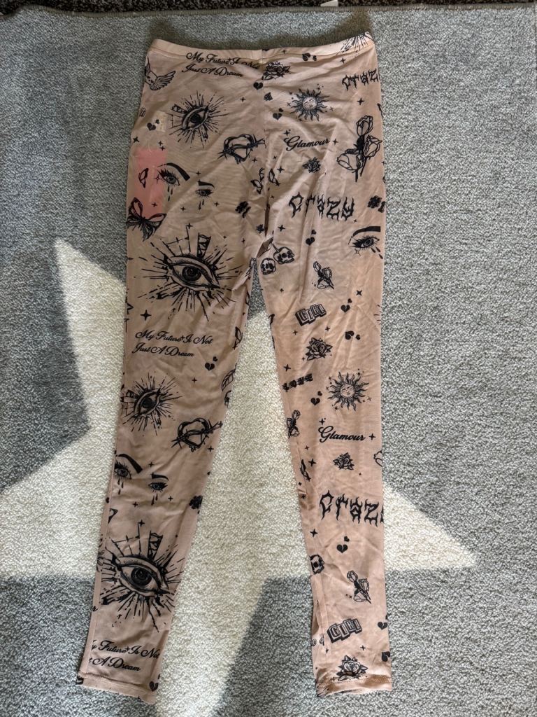 image for Tattoo mesh leggings