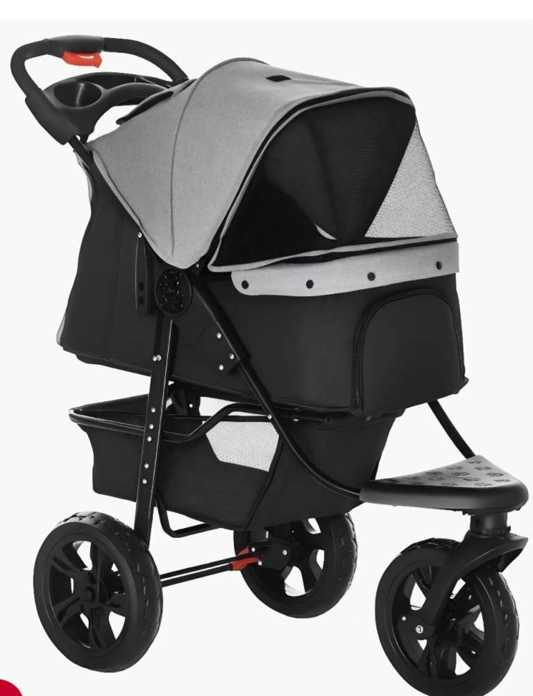 Pawhut 3 wheeled dog stroller