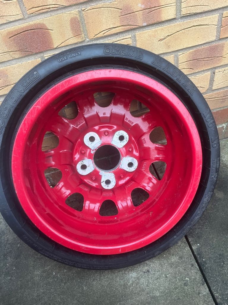 Porsche 944 space saver spare wheel 15” new tyre fitted unused standard issue 