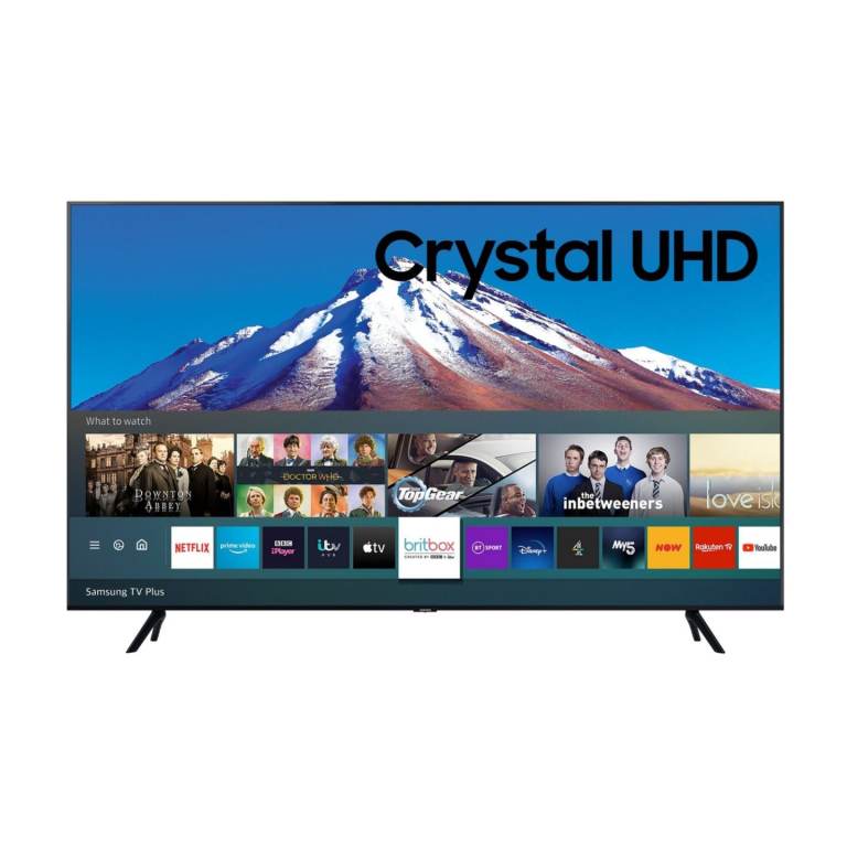 Samsung 55 inch Frameless Crystal UHD 4K Smart TV, Latest Apps, Apple Airplay, Like New