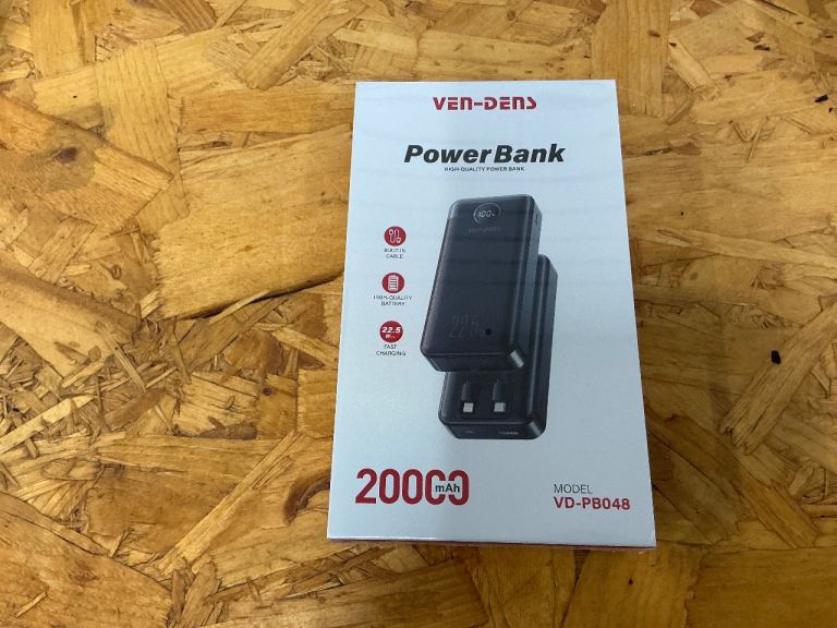 Ven-Dens Powerbank 20,000 mAh New Sealed