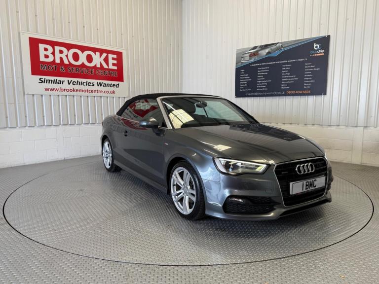 2015 Audi A3 Cabriolet 2.0 TDI S line quattro Euro 6 (s/s) 2dr CONVERTIBLE Diesel Manual