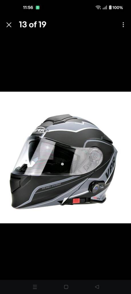 Viper v171 flip helmet size M AS NEW!