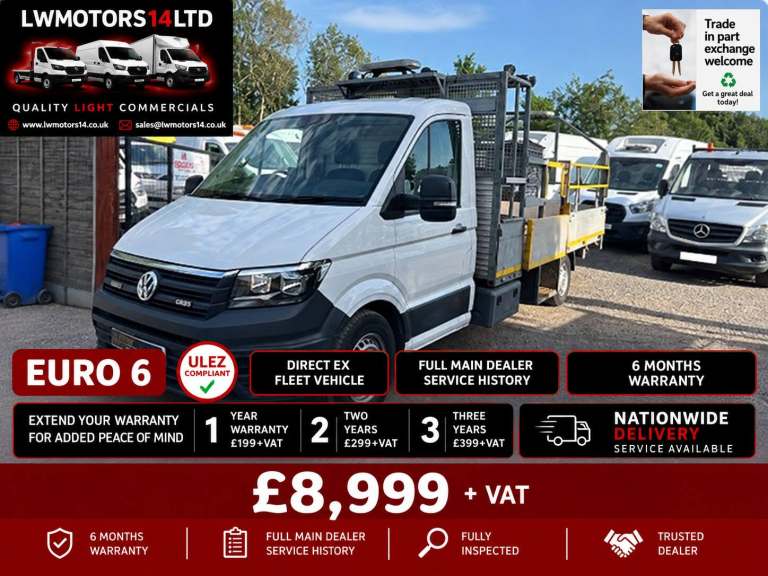 VOLKSWAGEN CRAFTER 2.0 TDI 140 LWB TRAFFIC MANAGEMENT DROPSIDER 2022 22 REG